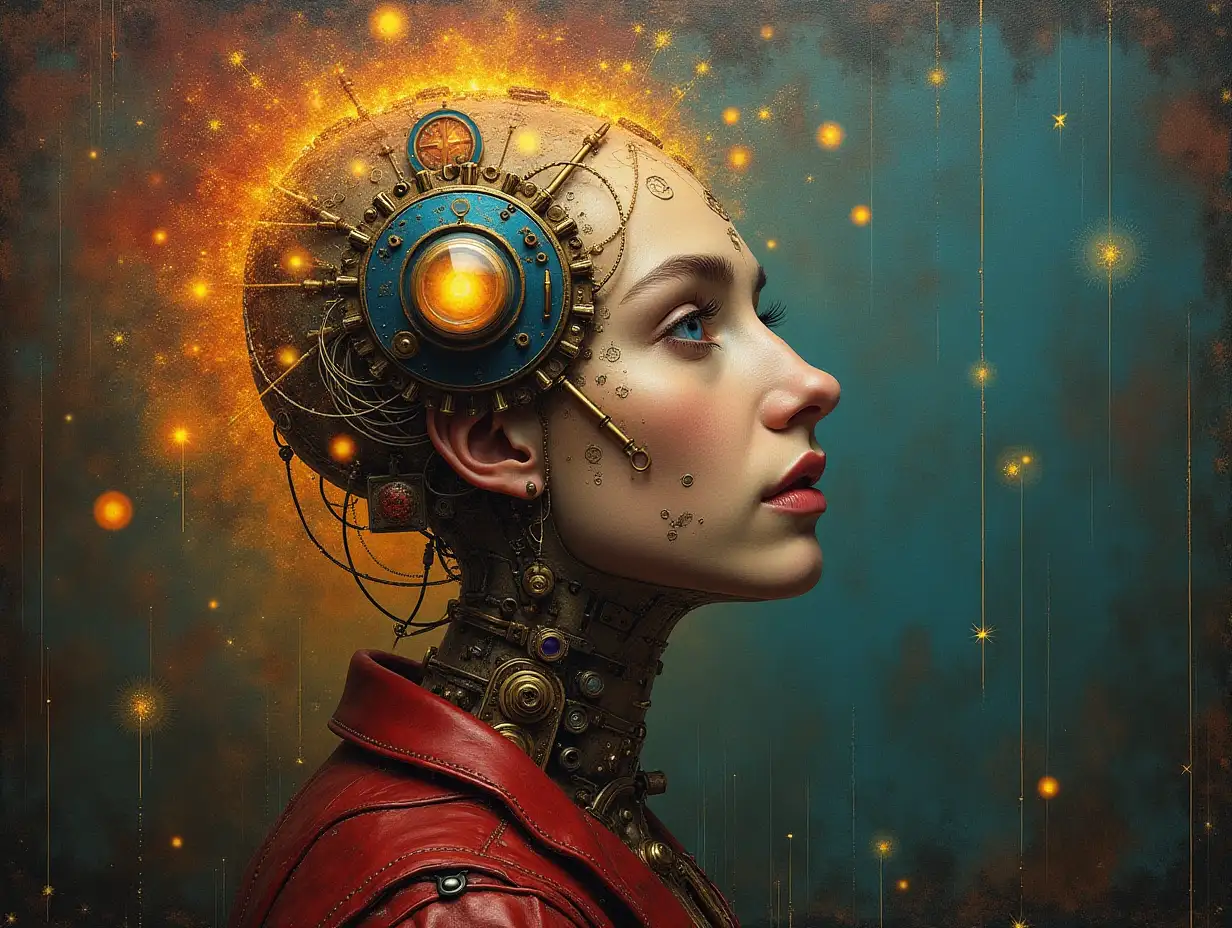 Surrealistic questions for the artificial unconscious of Steampunk