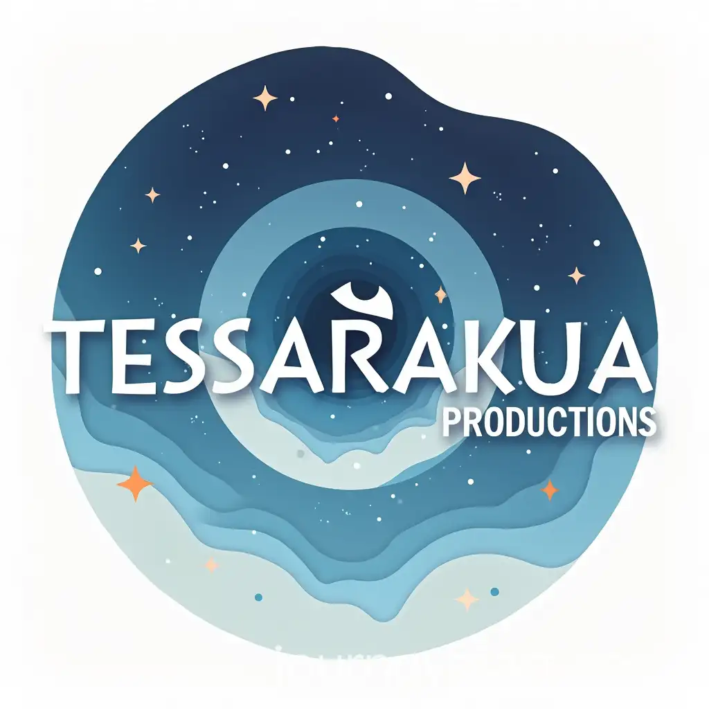 Modern-and-Minimalist-Logotype-for-TESSARAKUA-Productions-with-Stylized-Eye-and-Nebula-Design