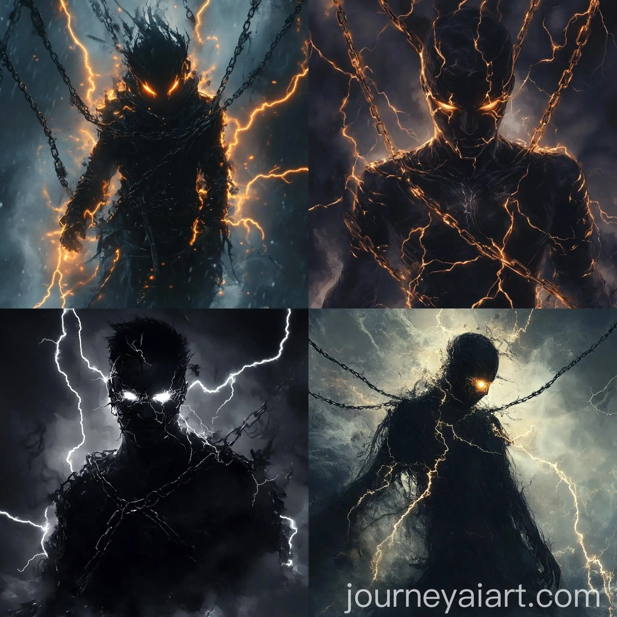 Aggressive-and-Elegant-Dark-Figure-with-Glowy-Eyes-Surrounded-by-Chains-and-Lightning