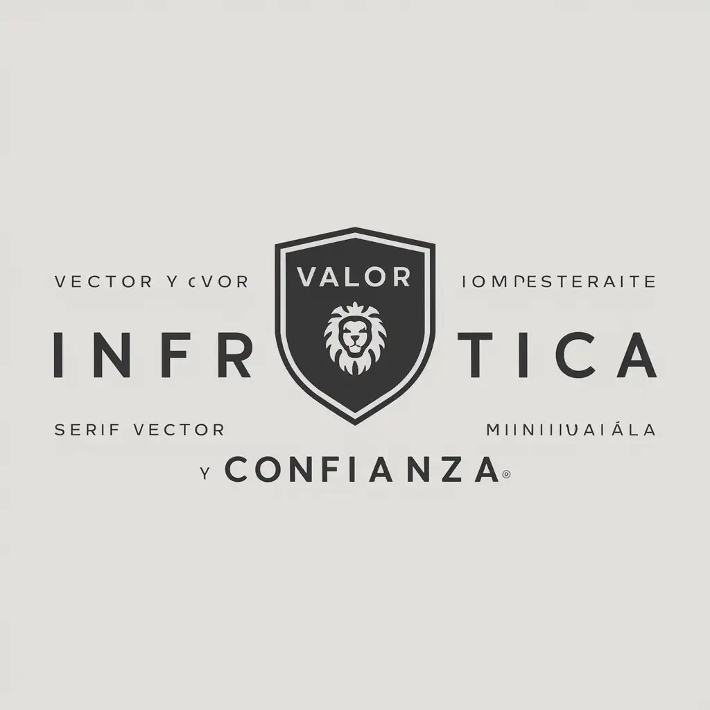 LOGO Design for Informatica Valor Confianza Symbol with Moderate Style for Other Industries