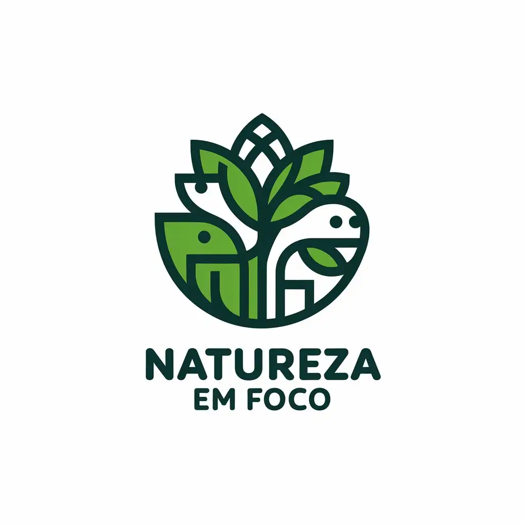 LOGO Design for Natureza em Foco Animals and Plants in Vector Style for Nonprofit Industry