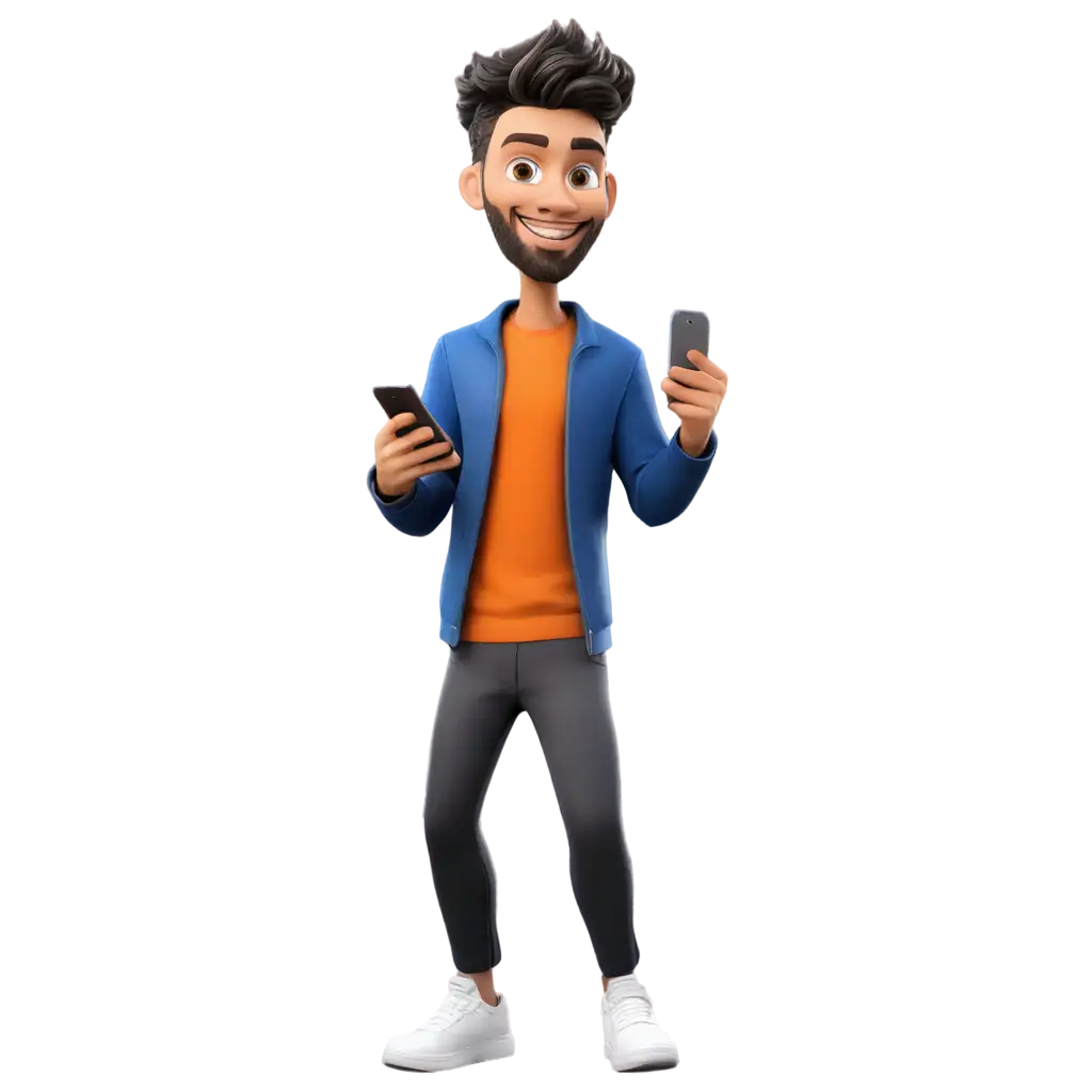 3D-PNG-Mascot-of-a-Cool-Guy-Jumping-with-Smartphone-Enhance-Your-Visual-Content