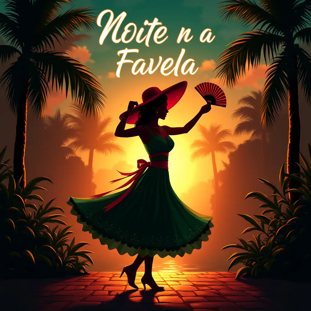 Tropical-Brazilian-Night-Dance-in-a-Favela-with-Festival-Lighting