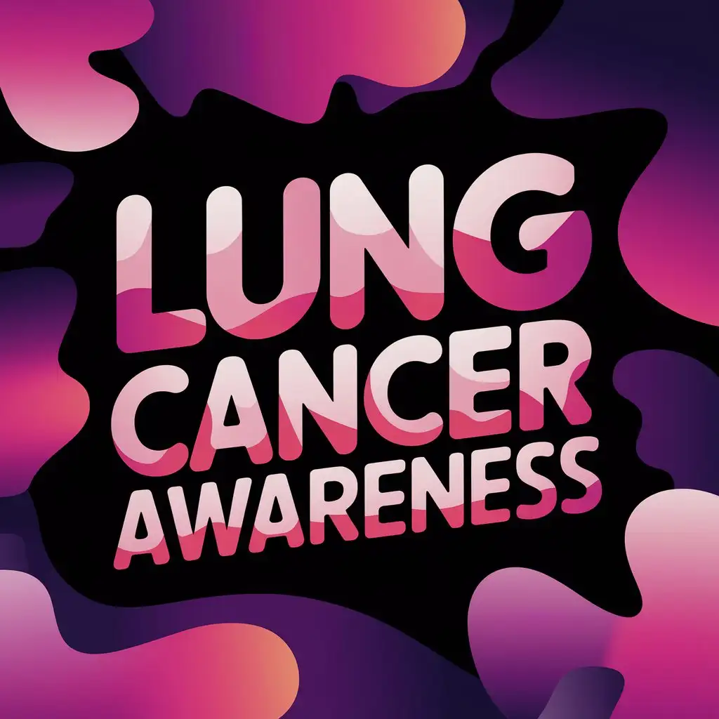 Lung-Cancer-Awareness-Typography-Design-in-Purple-and-Pink