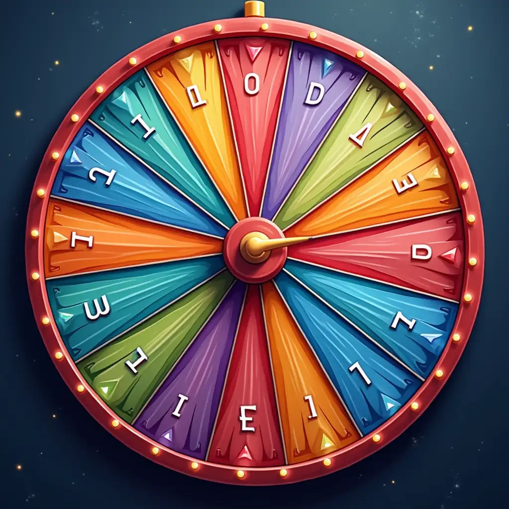 Spin wheel colorful engaging