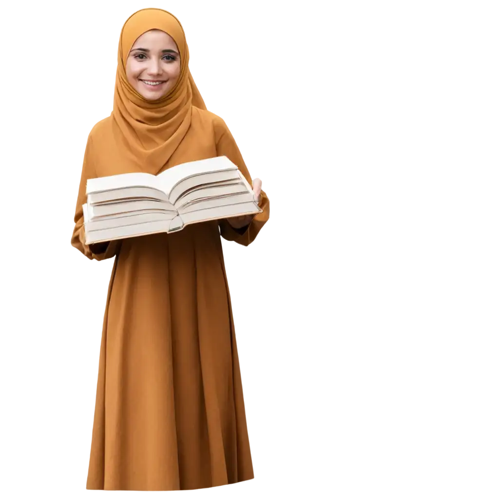 Bridge-of-Knowledge-and-Beauty-A-PNG-Illustration-of-a-Woman-in-Hijab-Crossing-to-a-World-of-Wisdom