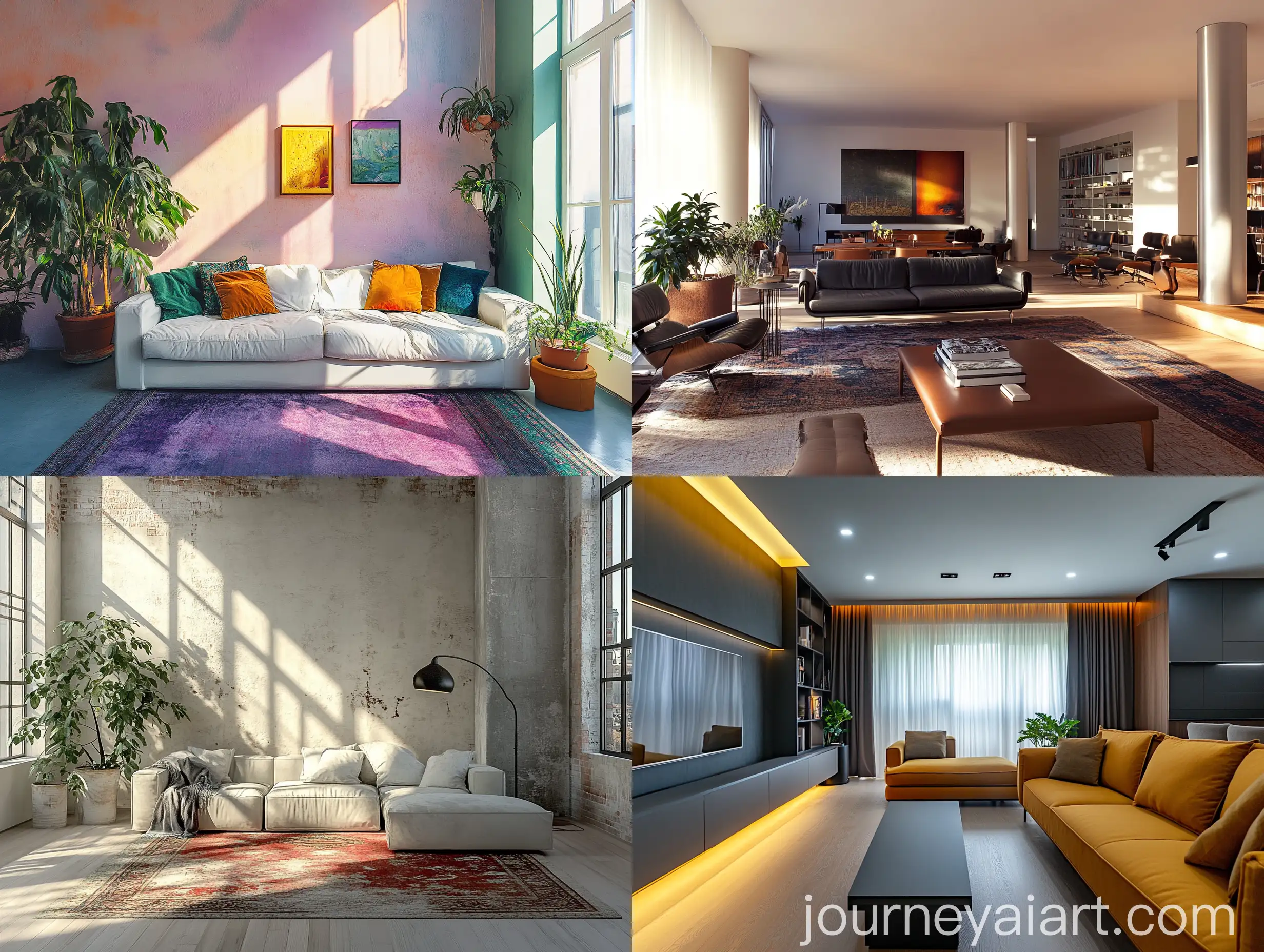 Modern-Styled-Living-Room-with-Perfect-Harmony-of-Colors-and-Light