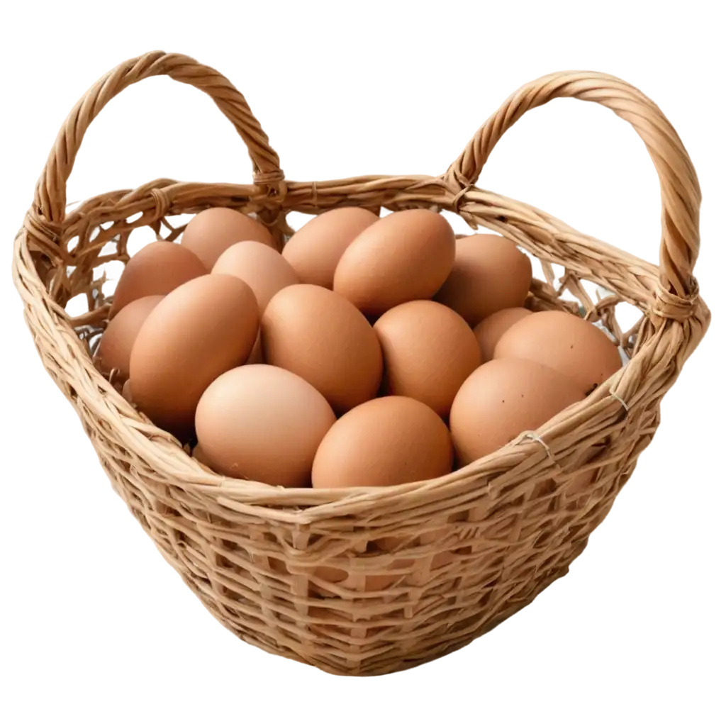 HighQuality-PNGChicken-Egg-PNG-Usage-of-20-Brown-Chicken-Eggs-Stacked-in-a-Natural-Rattan-Basket