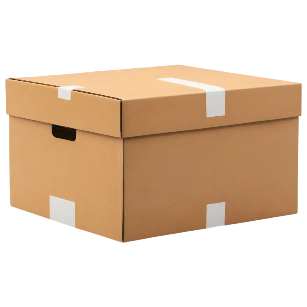 HighQuality-PNG-Image-of-a-Closed-Delivery-Box-Enhance-Visual-Clarity