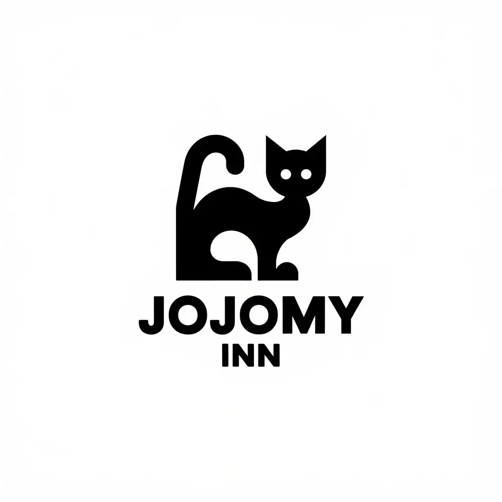 LOGO Design for JOJOMY Inn Cat Symbol with Moderate Style for Animal Pet Industry