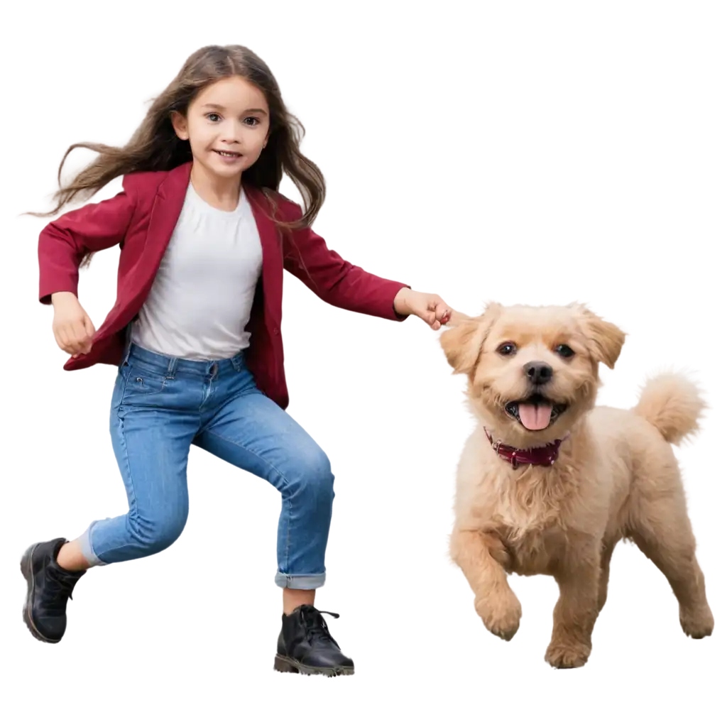 PNG-Image-of-a-Girl-Dancing-in-a-Field-with-a-Dog-Featuring-Larger-Eyes-A-Whimsical-and-Heartwarming-Scene