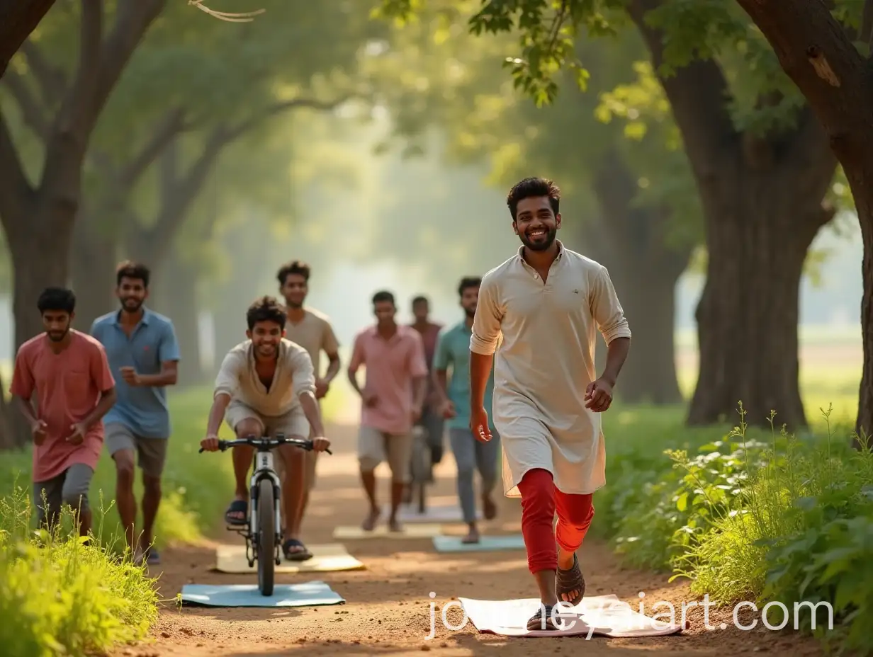 Group-of-Young-Indian-AdultsAI-Image-Prompt-Expansion-Embracing-Active-Lifestyle-in-Rural-Setting