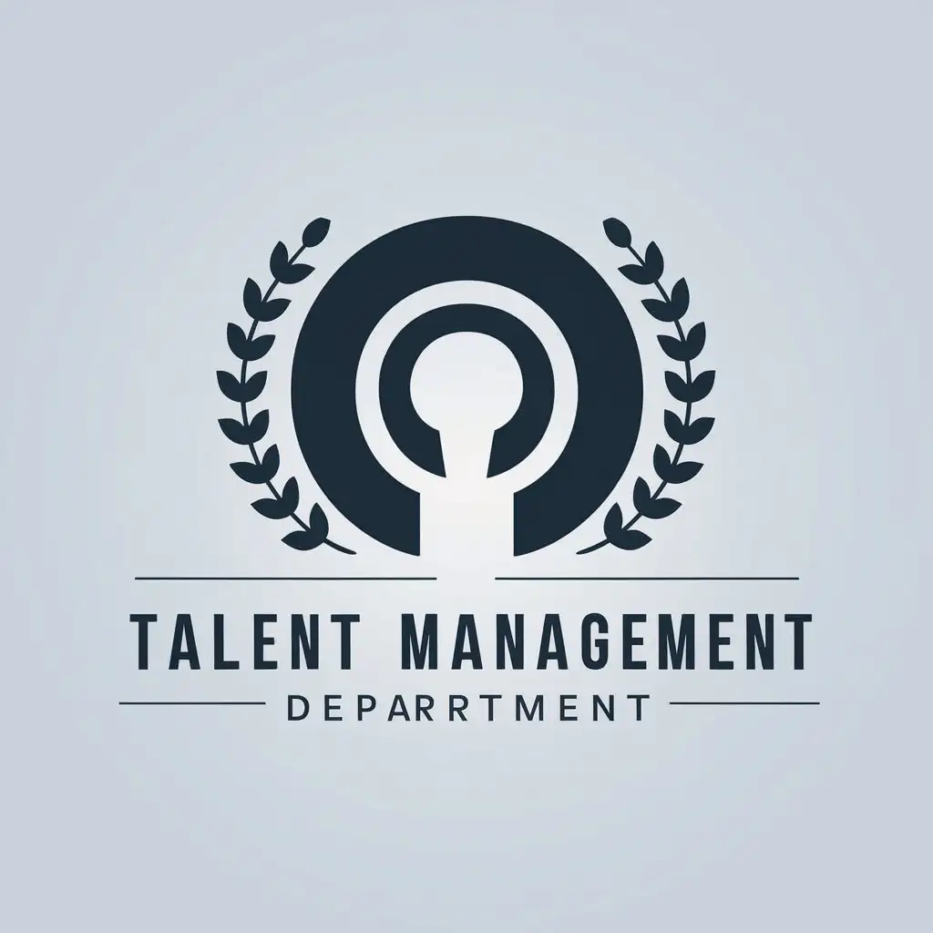 a vector logo design,with the text "Talent Management Department", main symbol:talent, talent, management,Minimalistic,clear background