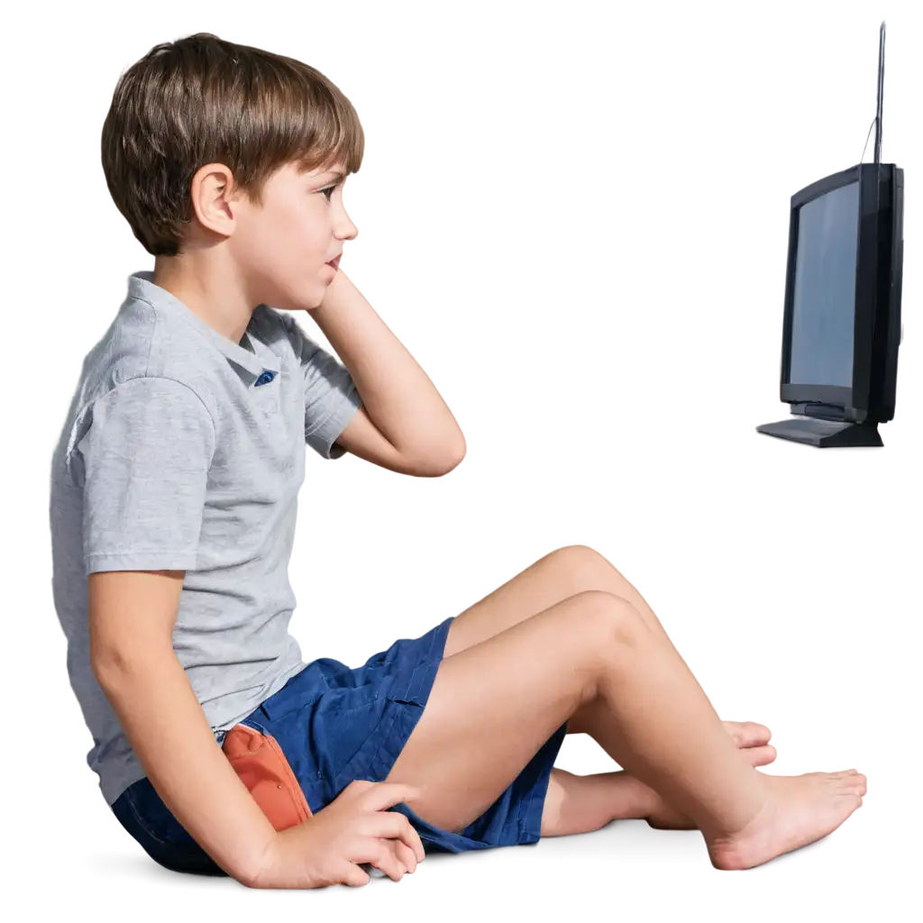 HighQuality-PNG-Image-of-a-Boy-Watching-TV-Engaging-Visual-for-Various-Uses