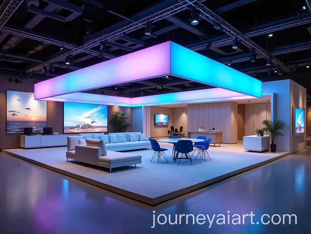 Modern-Exhibition-Design-with-LEDAI-Image-Expansion-and-SEO-Screens-Lounge-and-Discussion-Areas