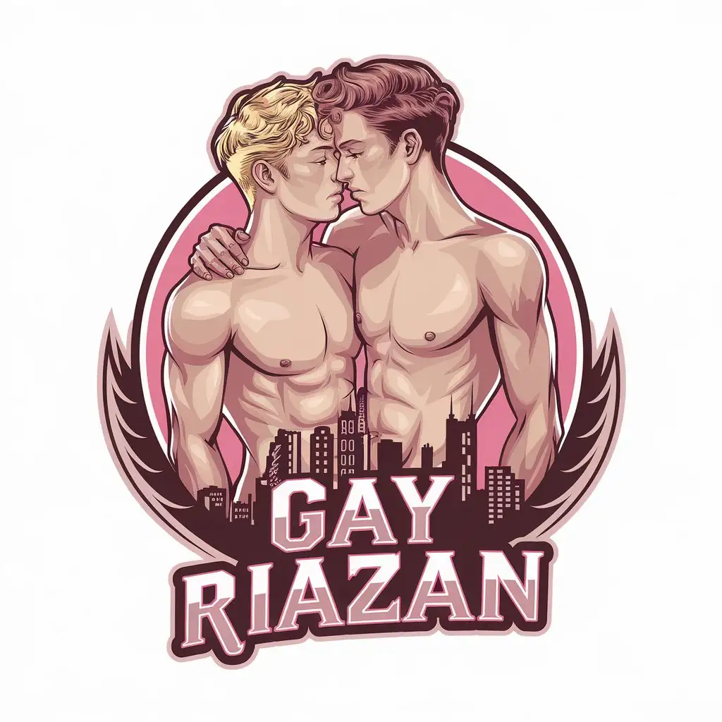 LOGO-Design-for-Gay-Riazan-Embracing-Diversity-with-Pink-and-Cityscape