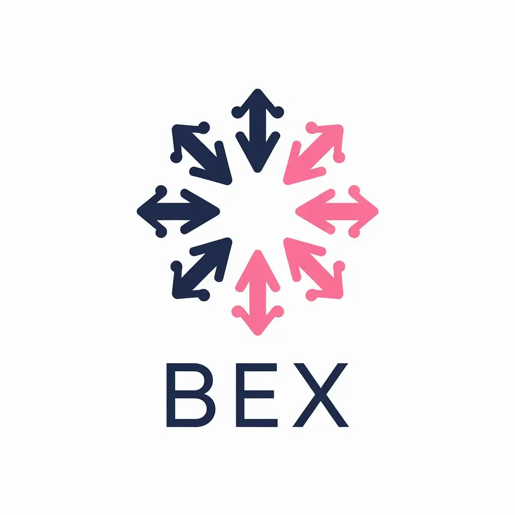 LOGO-Design-for-BEX-Circular-Design-with-Dark-Blue-and-Pink-Rays-Representing-Synergy-and-Energy-in-the-Pharmaceutical-Industry