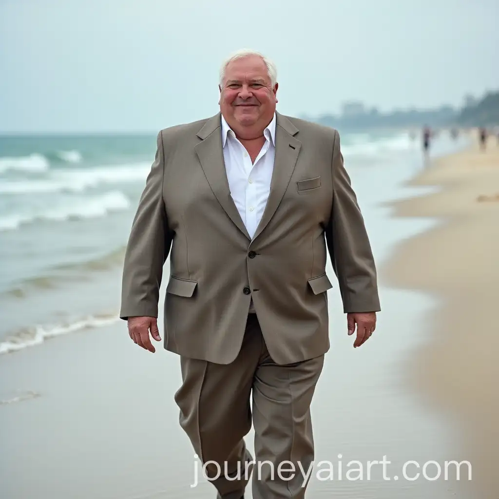 Obese-Grandpa-in-a-Suit-Walking-on-the-BeachObese-grandpa-walking-beach