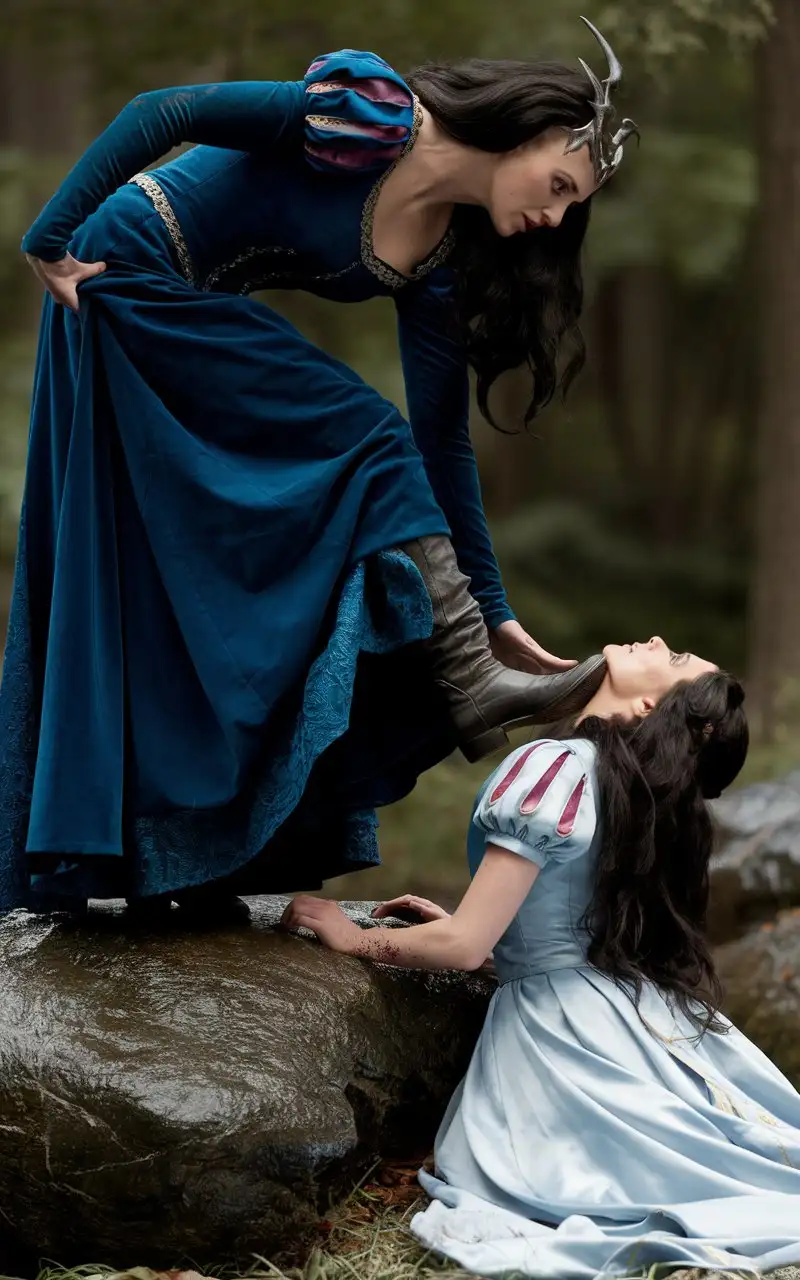 Charlize-Theron-in-High-Heels-Crushing-Kristen-Stewarts-Head-Snow-White-and-the-Huntsman-Scene