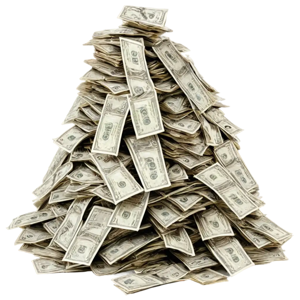 HighQuality-Money-Pile-PNG-Image-for-Digital-and-Graphic-Design-Use