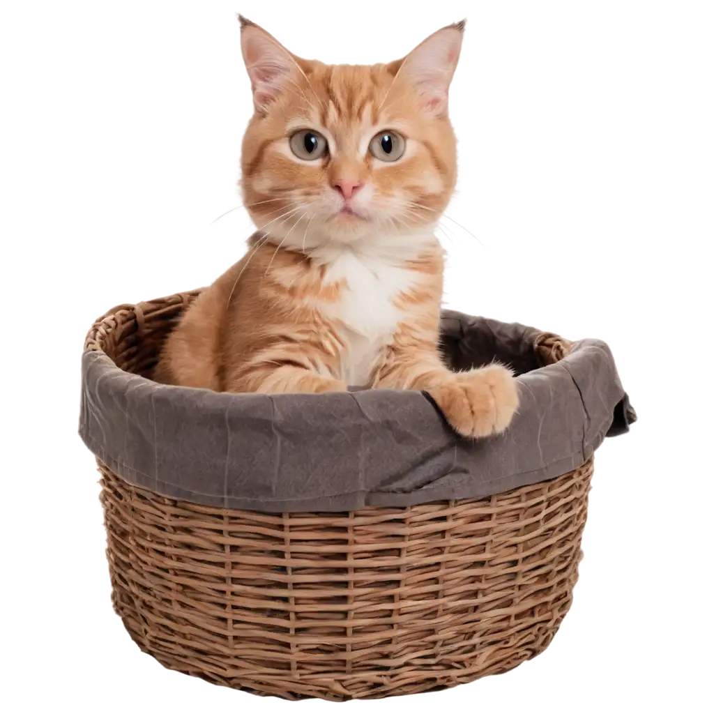 HighQuality-PNG-Image-of-a-Cat-in-a-Basket-Perfect-for-Various-Creative-Projects