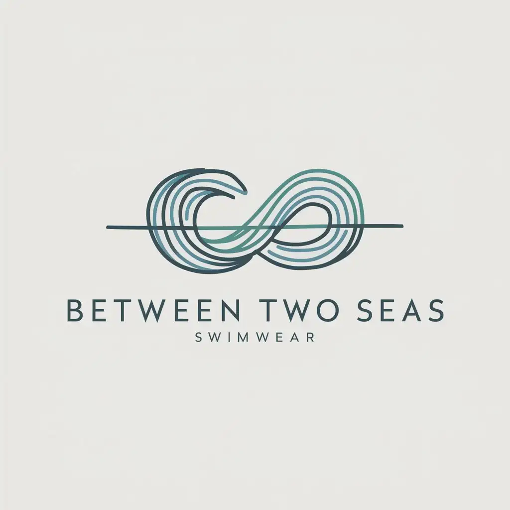 Elegant Swimwear Logo Design for Between Two Seas