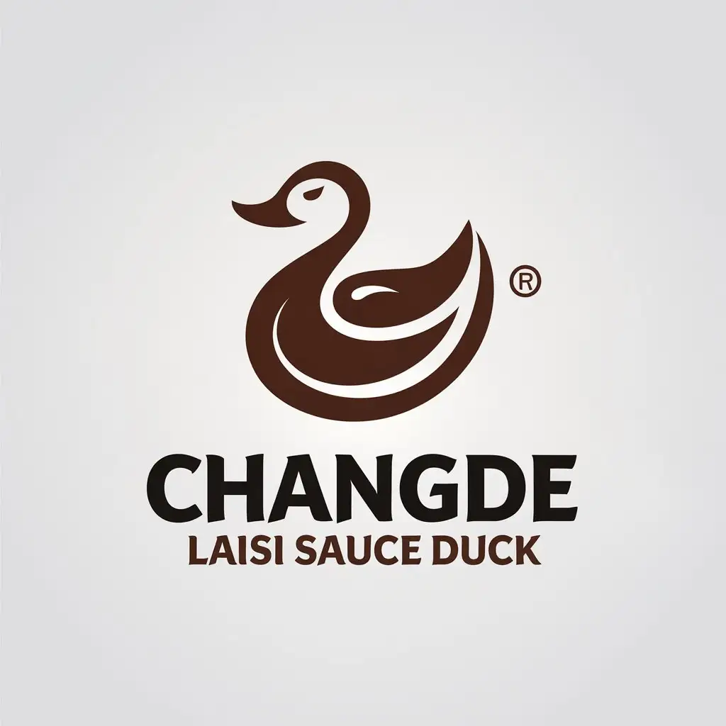 LOGO Design for Changde Laisi Sauce Duck Vector Soy Sauce Duck with Clear Background for Restaurant Industry