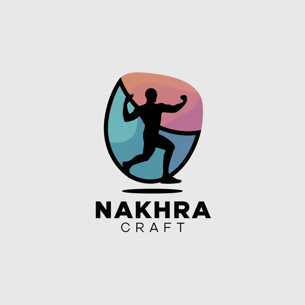 LOGO Design for Nakhra Craft Minimalistic Sports Wear Theme for Fitness Industry