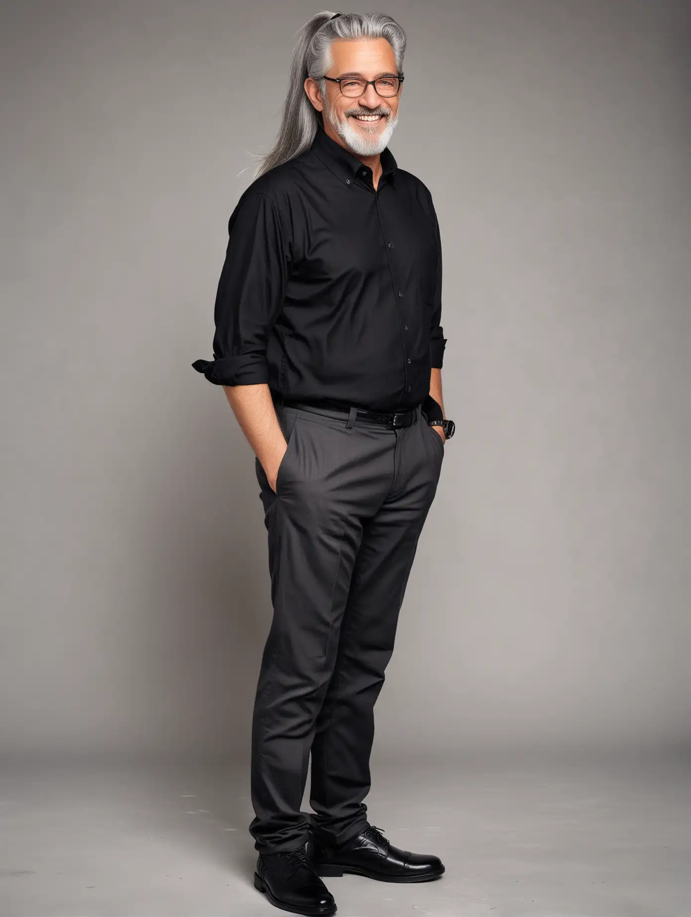 Smiling-Senior-Man-in-Black-Collared-Shirt-and-Glasses