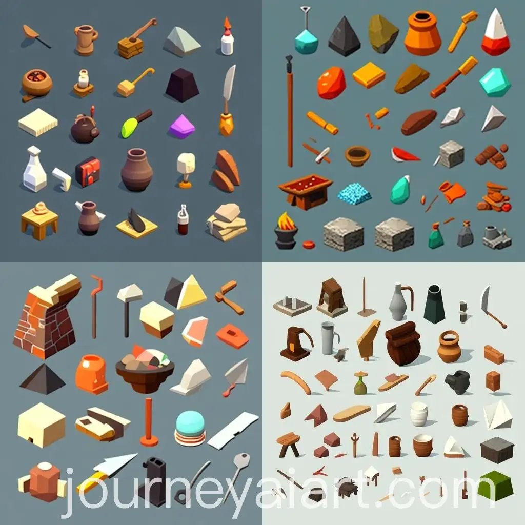Multiple-Item-Spritesheet-with-Getting-Over-It-Theme