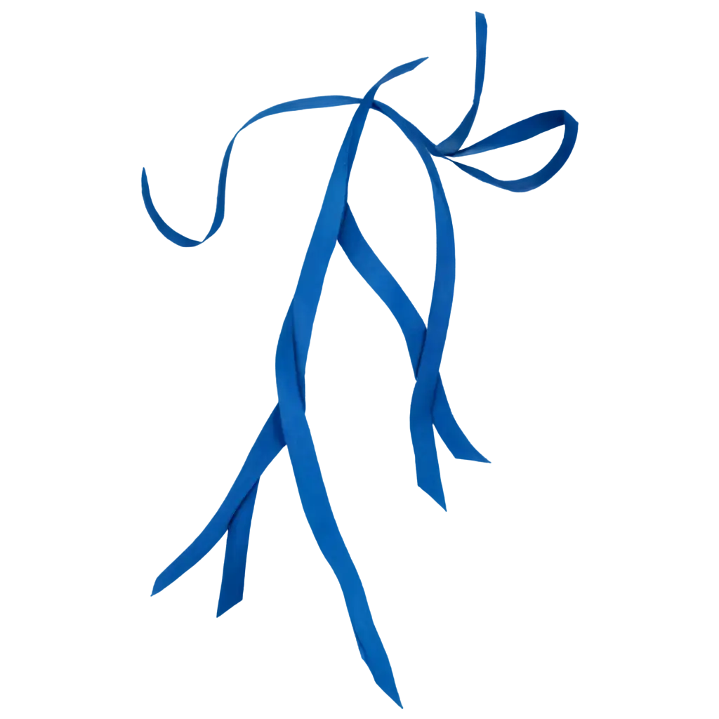 Blue-Ribbon-Twists-PNG-Image-for-Creative-Design-and-Digital-Use