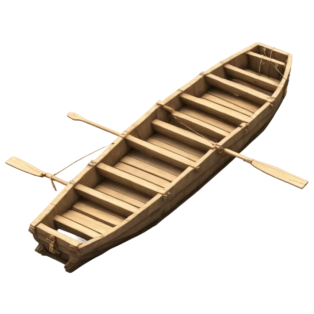 Animated-PNG-of-a-Wooden-Fishing-Raft-Perfect-for-Engaging-Visual-Content