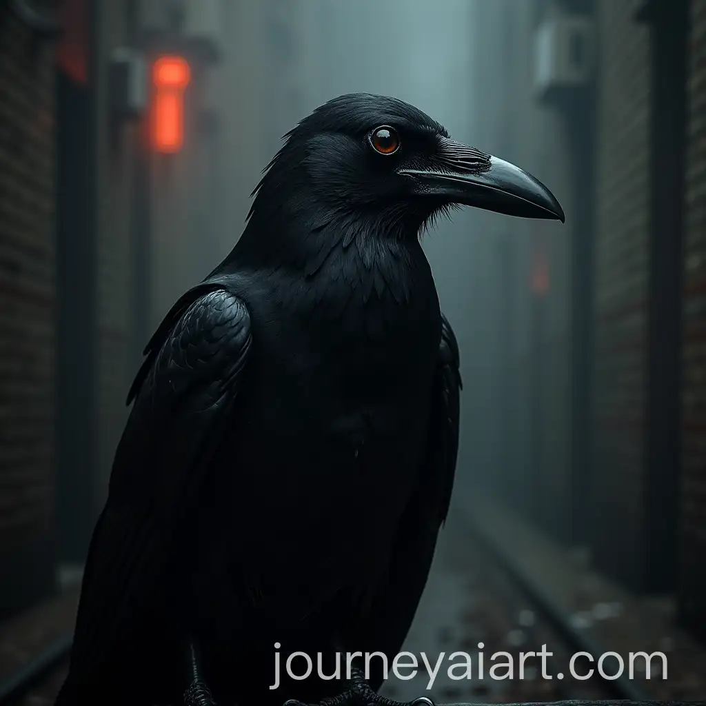 Urban-Techno-Scene-with-Crow-in-Dark-Berlin-Underground