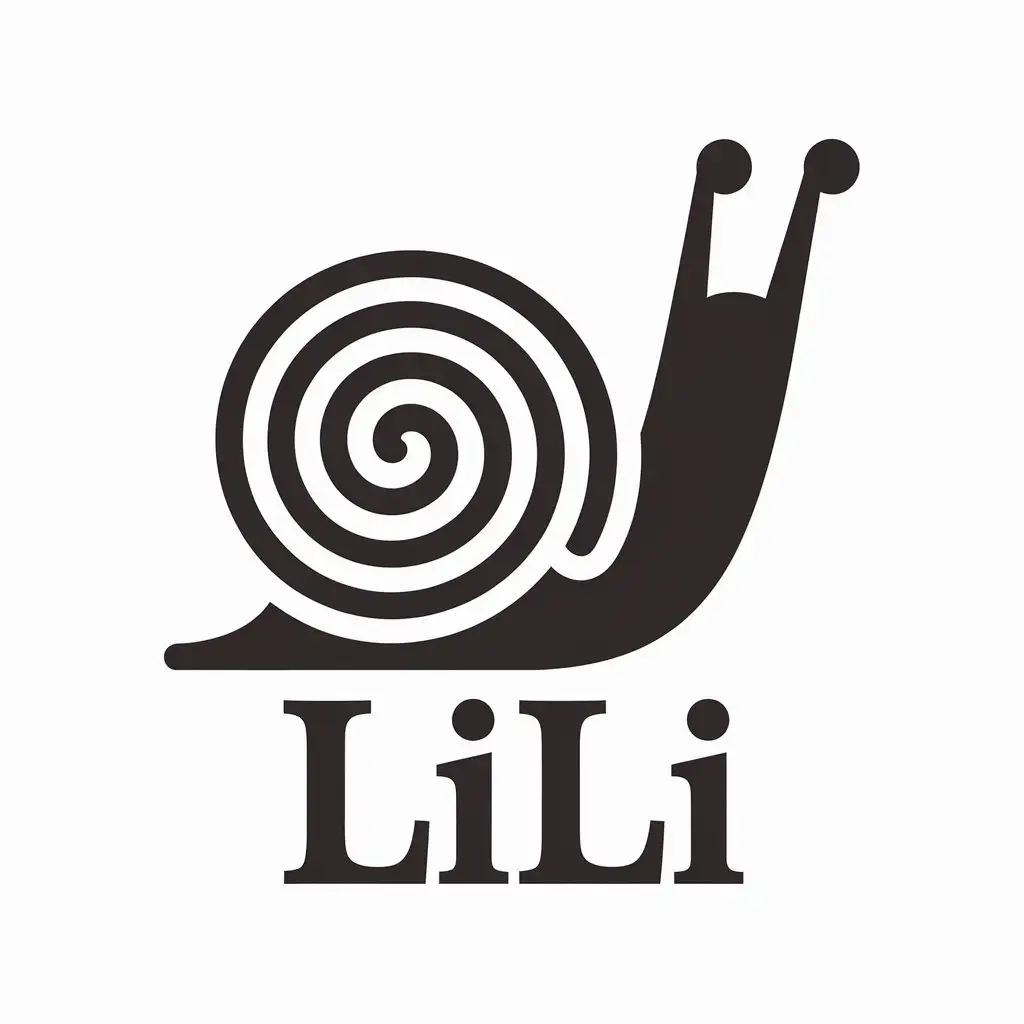 LOGO-Design-for-Lili-Snail-Theme-on-Clear-Background