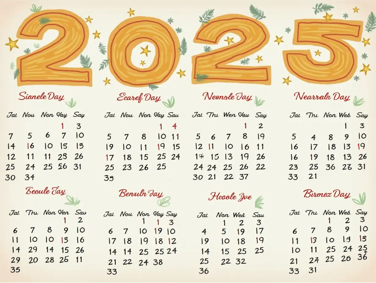 2025 calendar