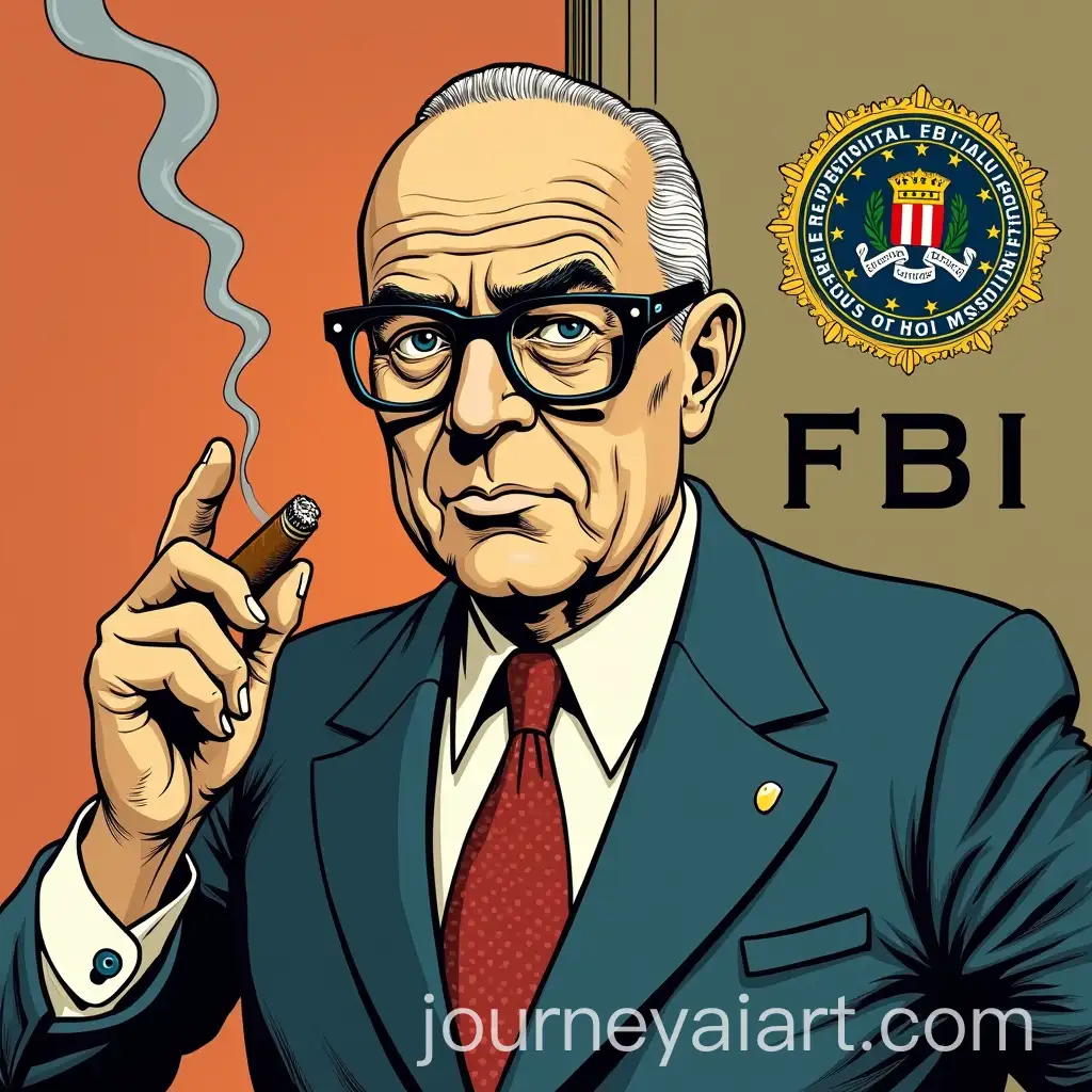 Full-Body-Portrait-of-J-Edgar-Hoover-in-1970s-Bande-Dessine-Style
