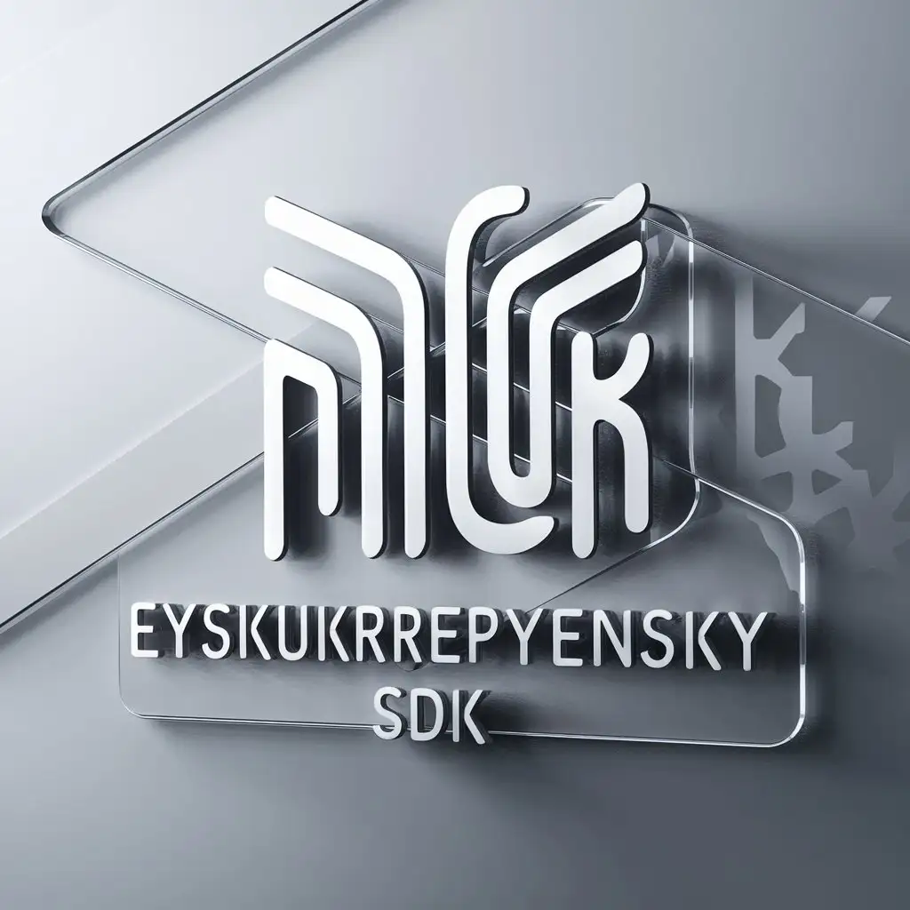 a logo design,with the text "Eyskukreplyensky SDK", main symbol:MKUK,complex,clear background