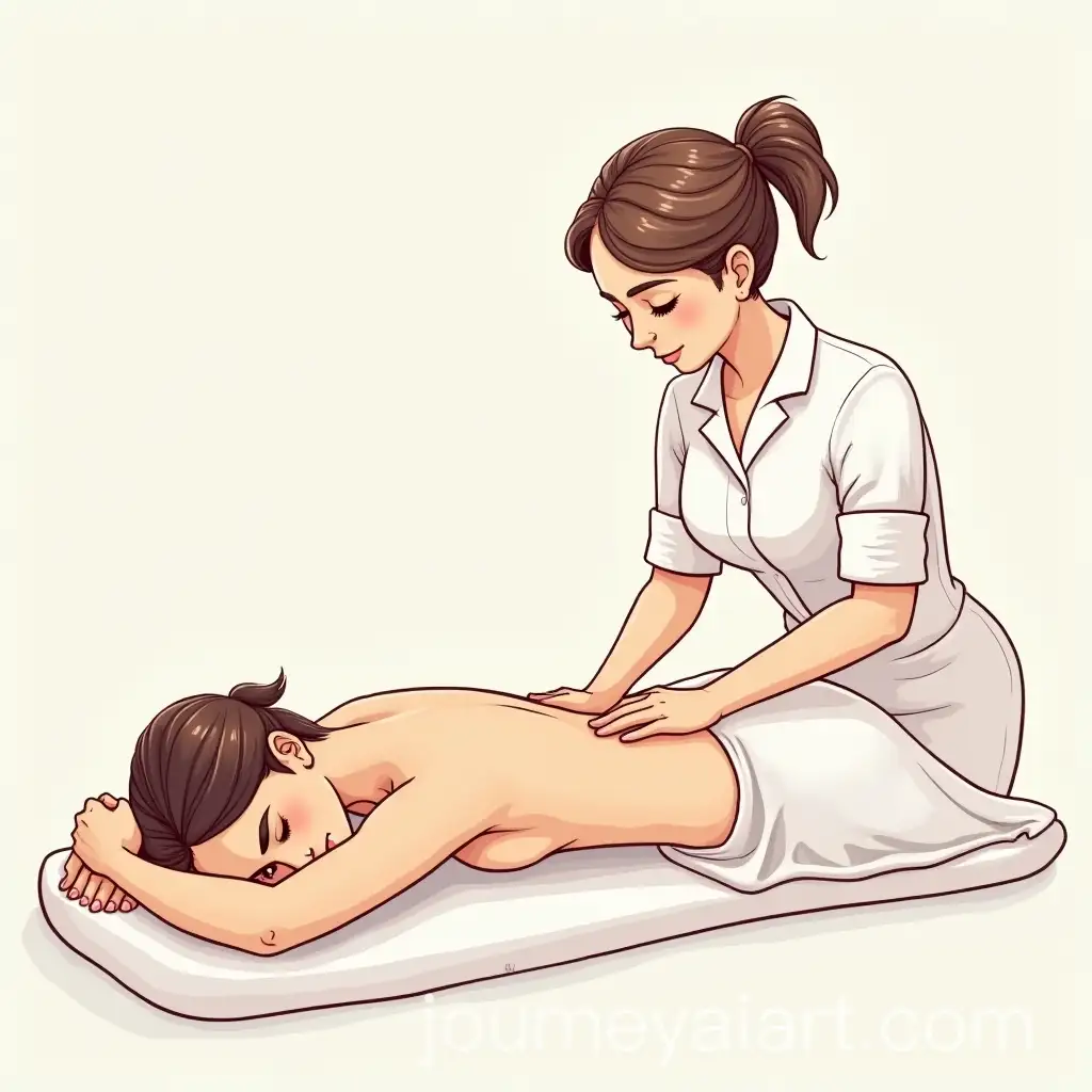 Masseuse-Giving-a-Relaxing-Massage-in-Tranquil-Spa-Setting