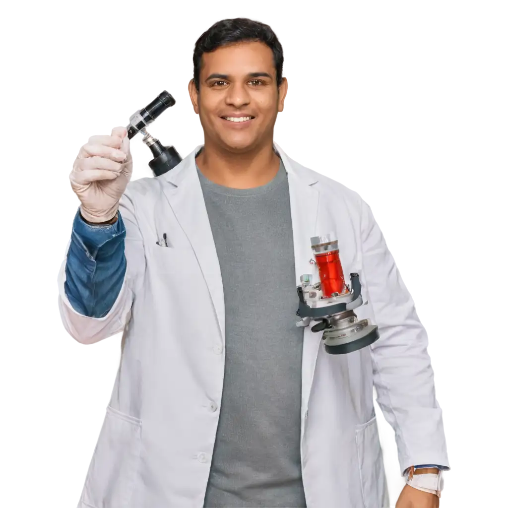 Single-Indian-Man-in-a-Hand-Chemistry-Lab-HighQuality-PNG-for-Creative-Use