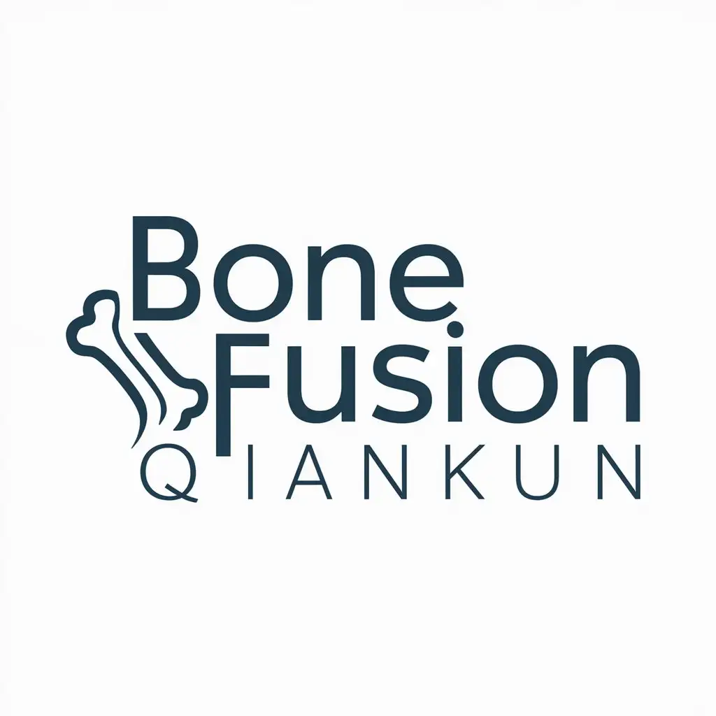 LOGO-Design-for-Bone-Fusion-Qiankun-BoneInspired-Symbol-for-Medical-Dental-Industry