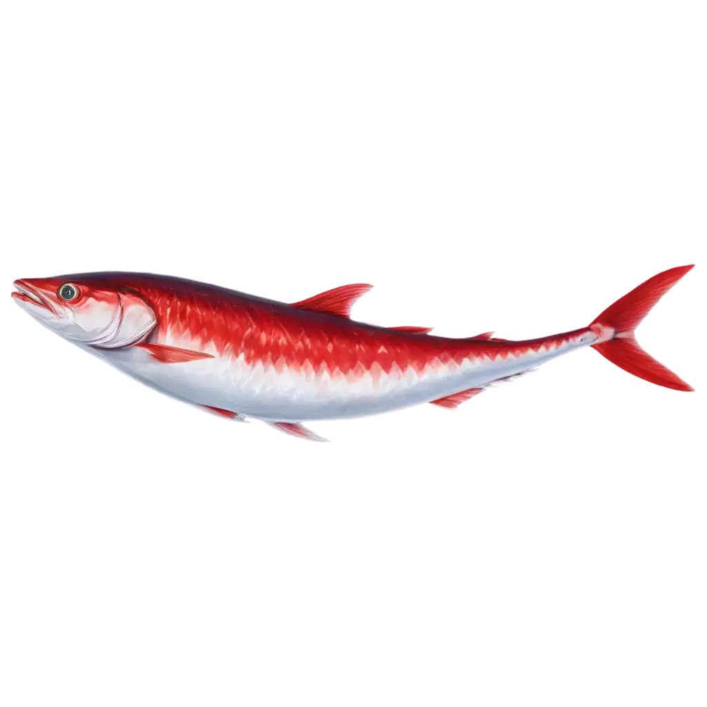 Red-Mackerel-2D-PNG-Jumping-from-Water-HighQuality-Transparent-Image-for-Creative-Use