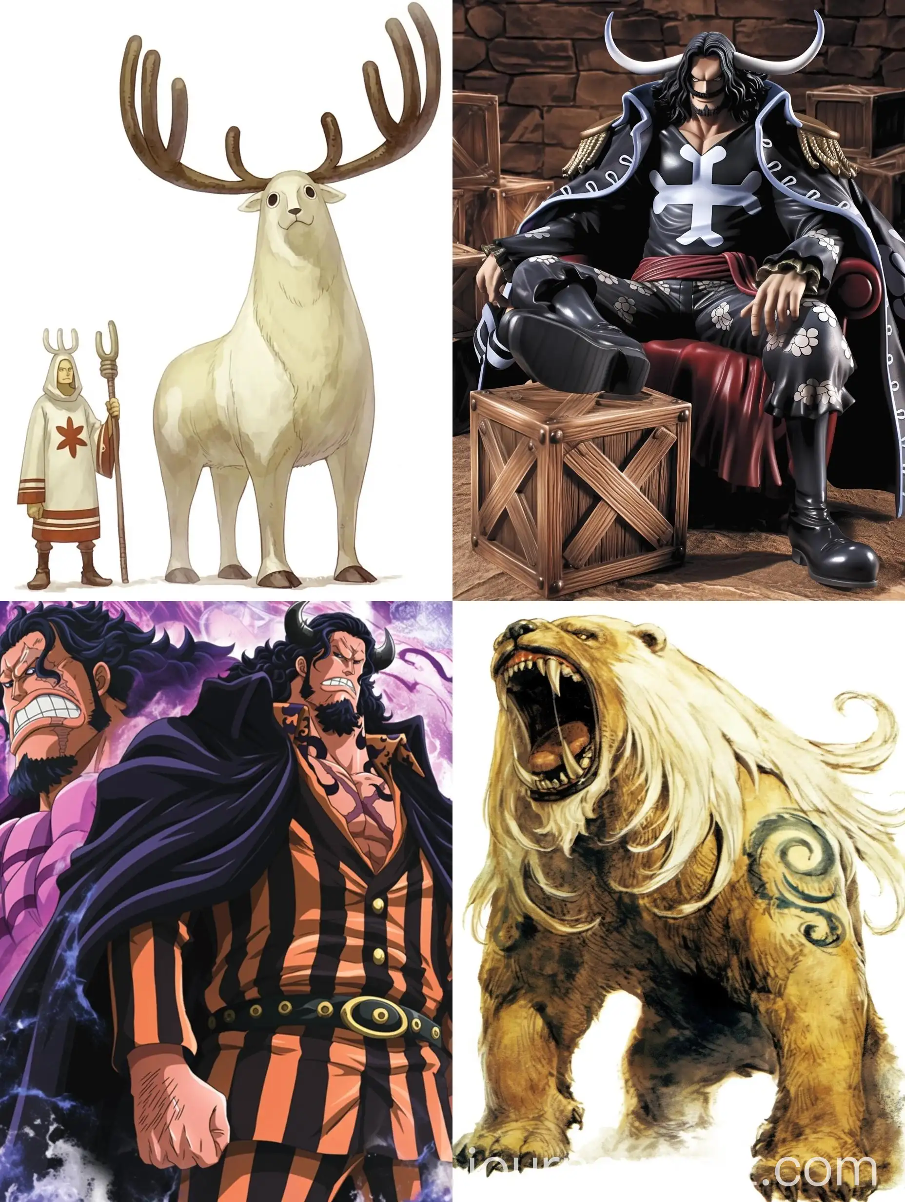 Anime-Character-from-One-Piece-in-Dynamic-Stylized-Pose-on-White-Background