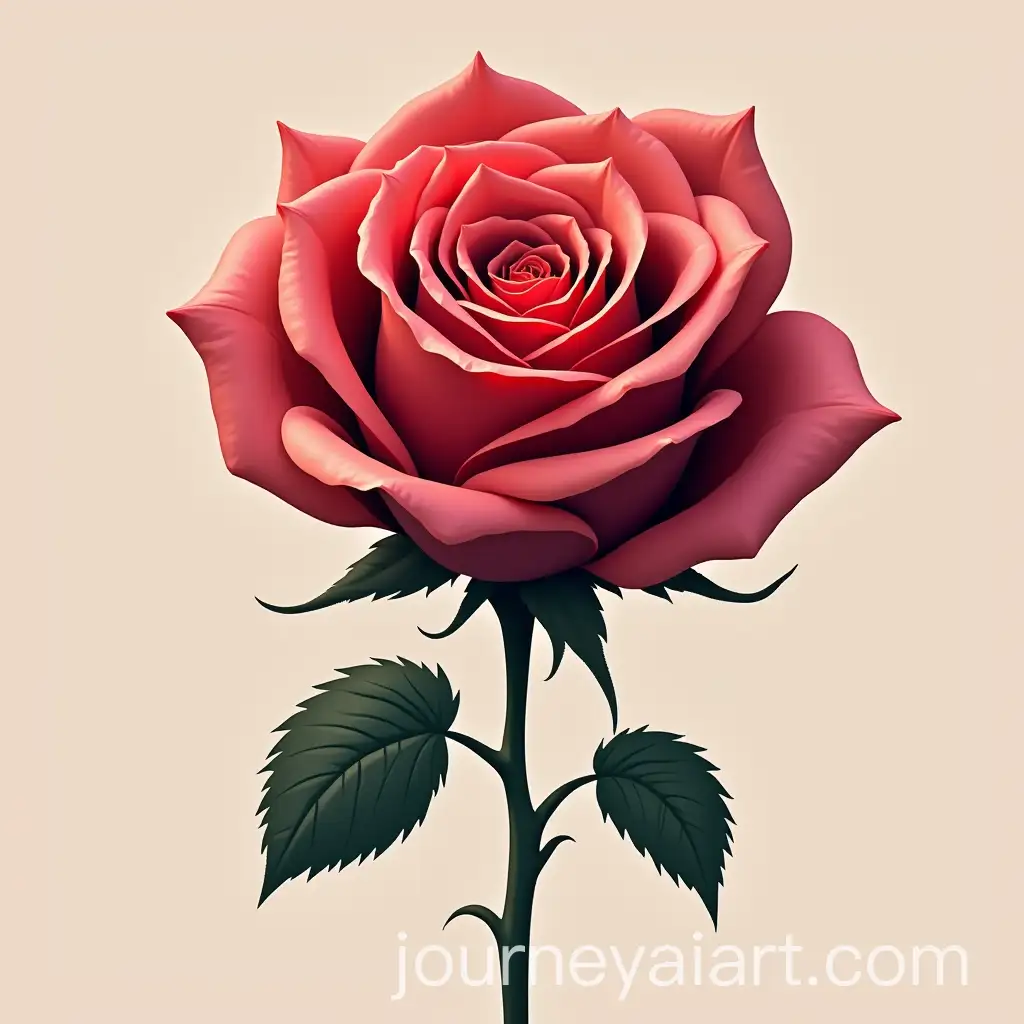 Vibrant-Closeup-of-a-Single-Rose-with-Detailed-Petals