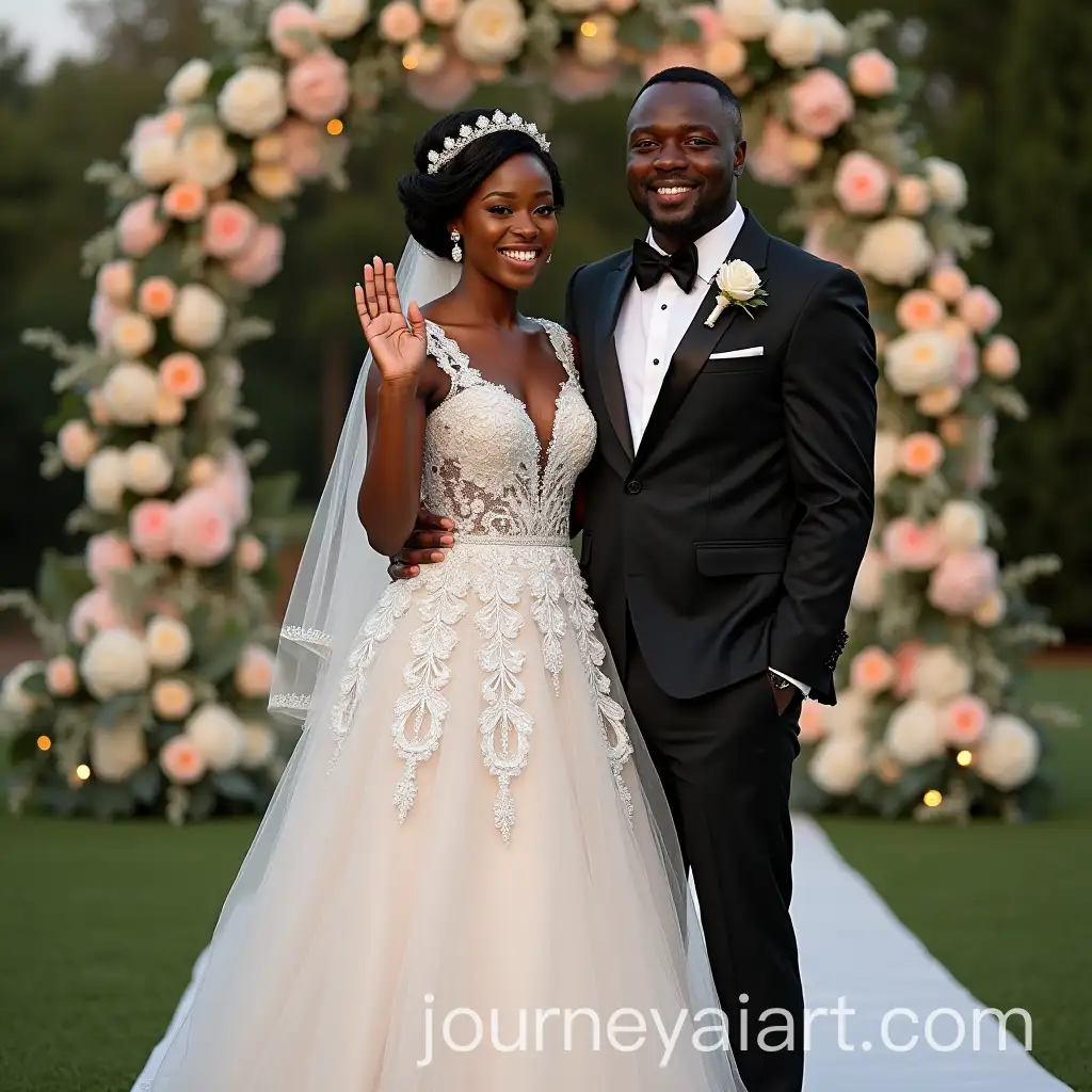 Joyful-African-Couple-Celebrating-Their-Wedding-in-Elegant-Attire