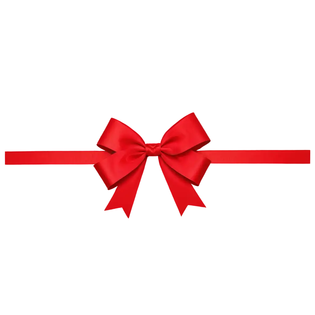 red gift bow