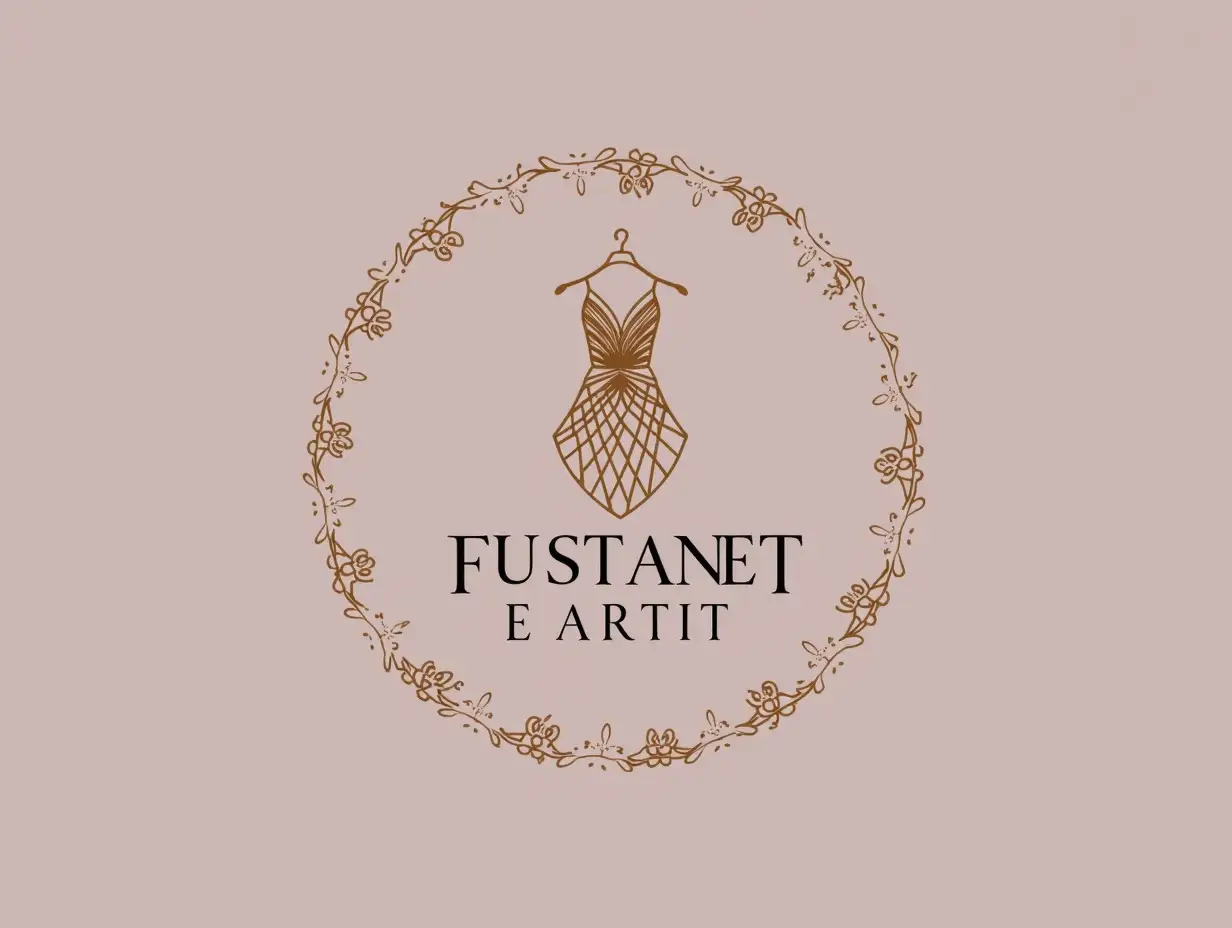 Create logo for my couture business create dress name.      FUSTANET E ARTIT