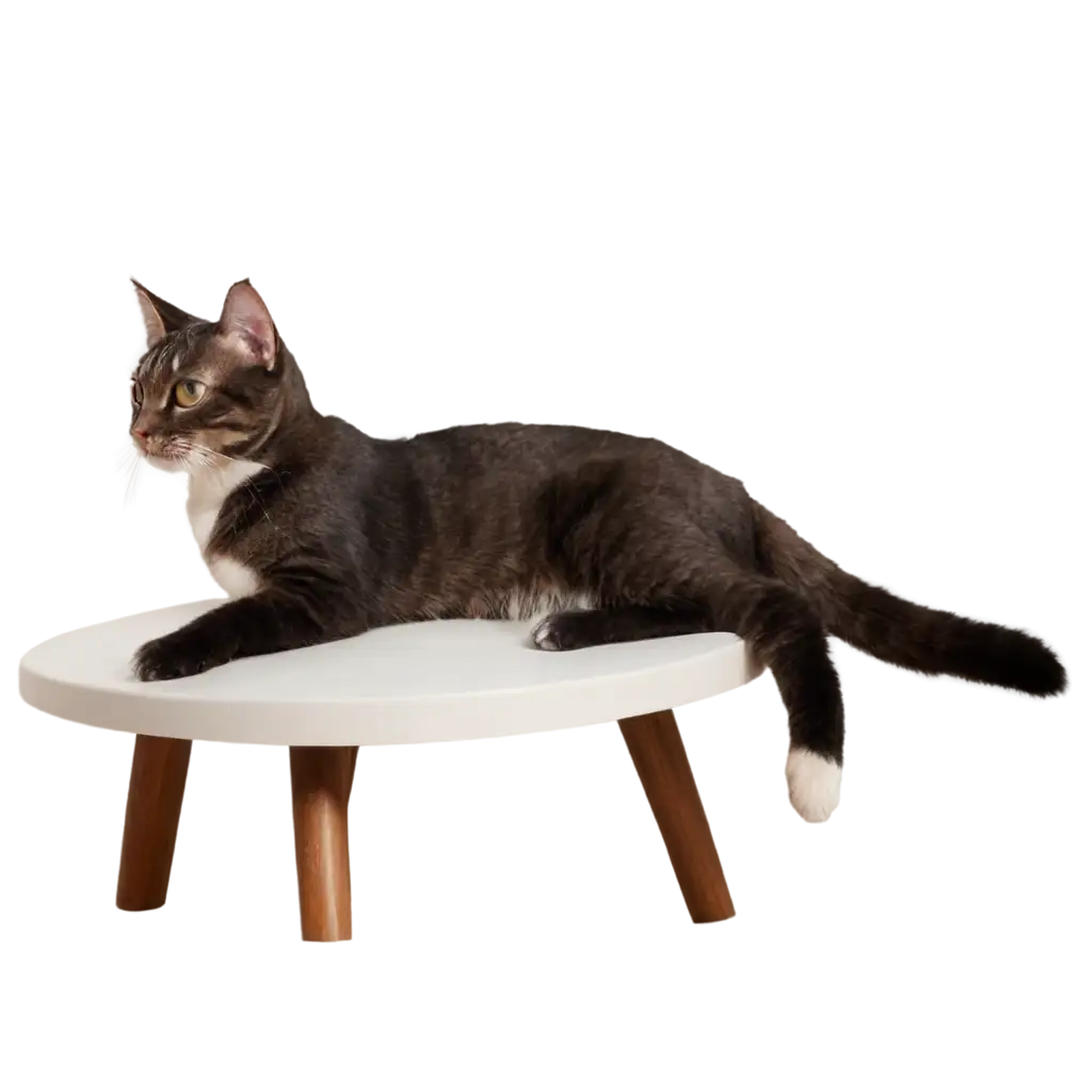 Adorable-Cat-Sitting-on-Table-PNG-Image-for-Creative-Projects