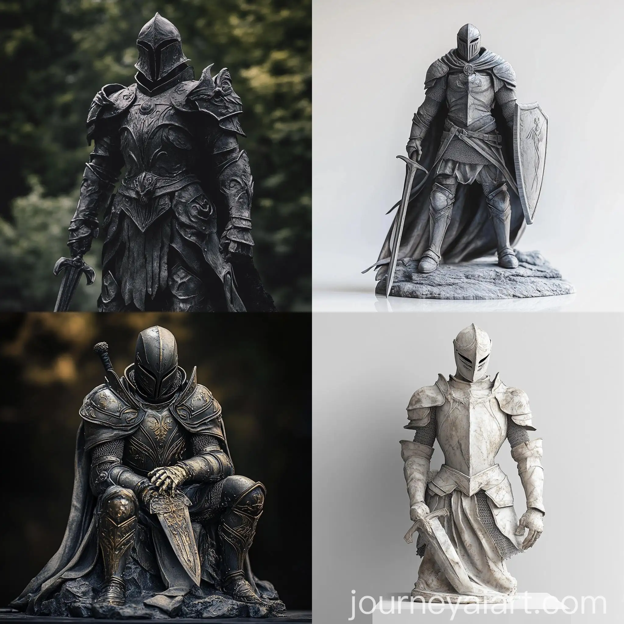 Modern-Knight-Statue-with-Sharp-Edges