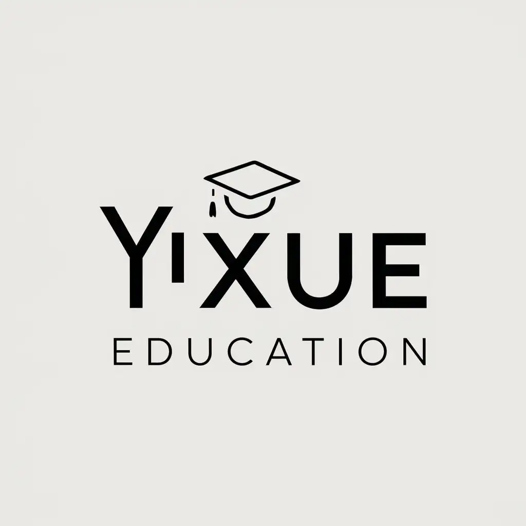 LOGO-Design-for-Yi-Xue-Education-Minimalistic-Vector-Design-Symbolizing-Education