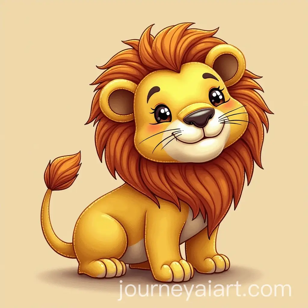 Arabic-Name-Zain-in-the-Shape-of-a-Golden-Lion-for-Newborn-Baby